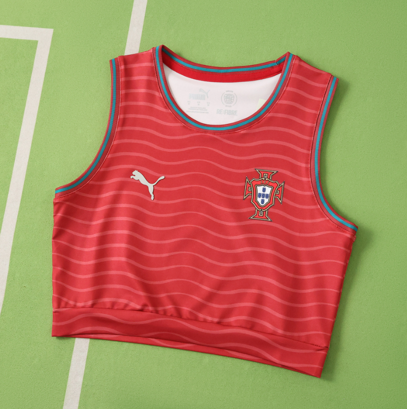 2026 World cup Portugal  home  women Cropped Jersey VEST