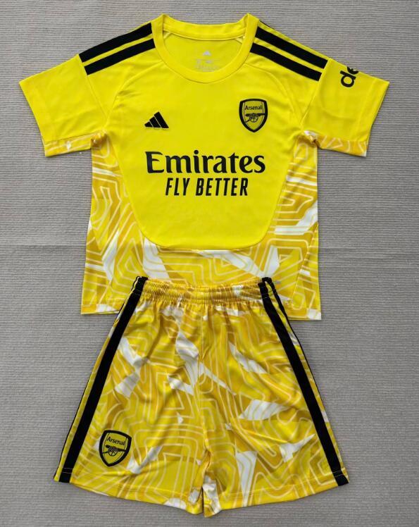 2026 2027  Arsenal Gk Yellow Kids  kits