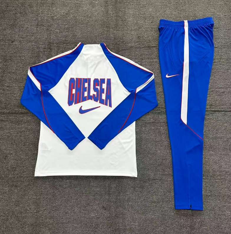 2026 2027  Chelsea adult  kids  tracksuit  training suit long sleeves white