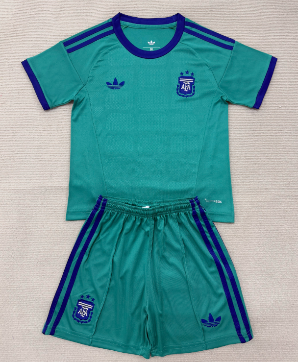 2026 World Cup  Argentina GK Kids  kits green