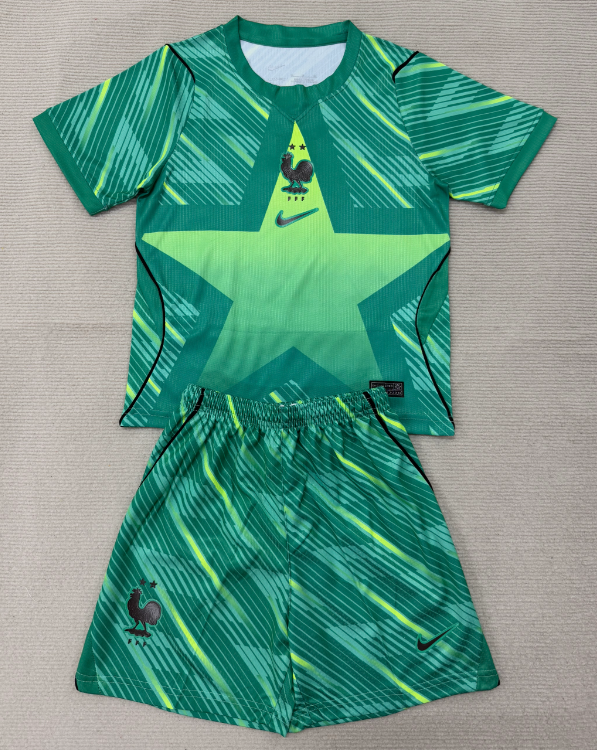 2026 World Cup  France GK Kids  kits  green