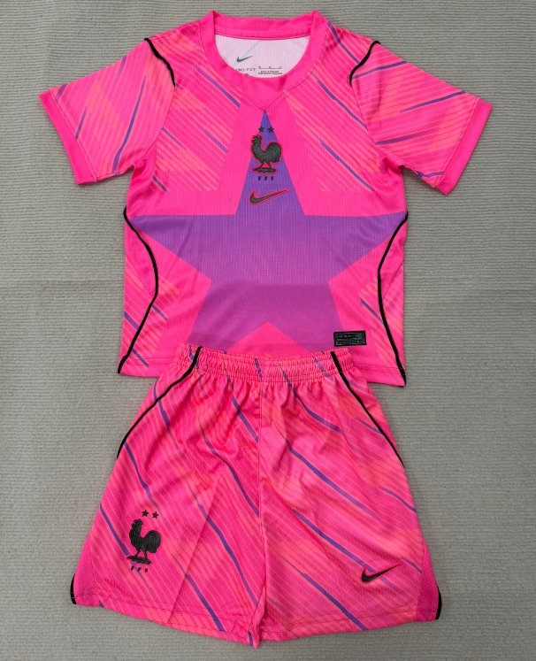 2026 World Cup  France GK Kids  kits  pink