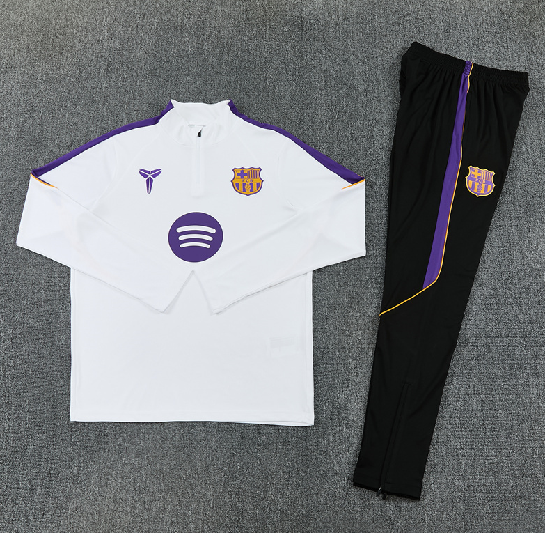 2026 2027  Barcelona adult  kids  tracksuit  training suit long sleeves white