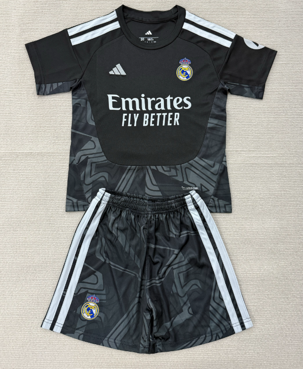 2026 2027  Real Madrid  GK Kids Jersey  black