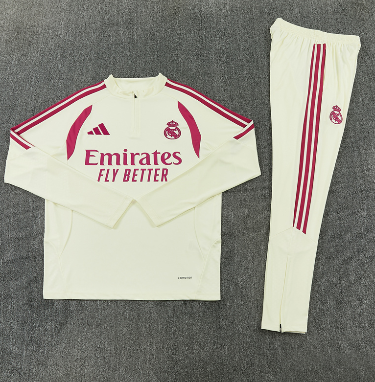 2026 2027  Real Madrid adult  kids  tracksuit  training suit long sleeves white