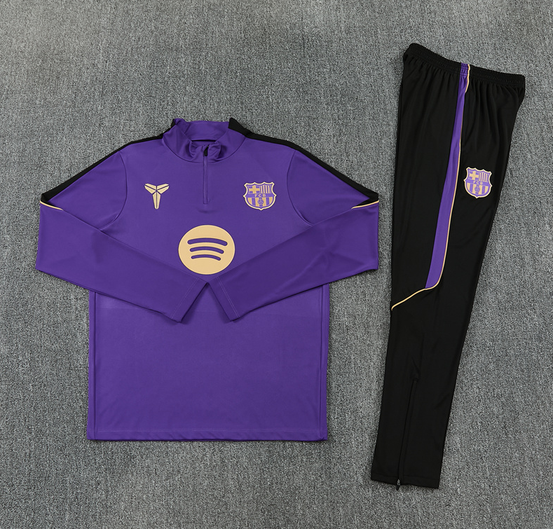 2026 2027  Barcelona adult  kids  tracksuit  training suit long sleeves  Purple