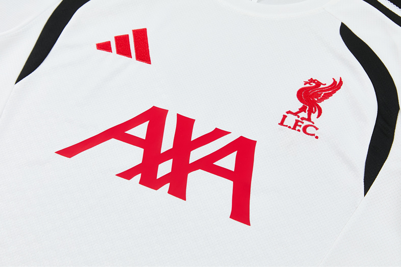 2026 2027 Liverpool adult  kids  tracksuit  training suit  short  sleeves set white