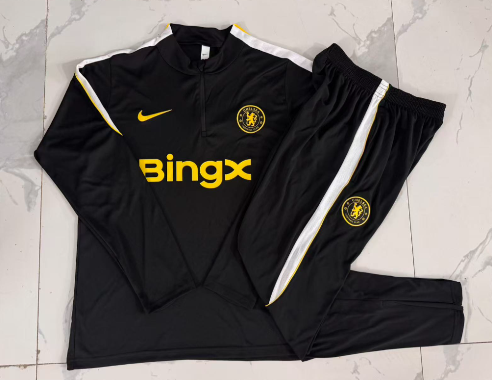 2026 2027  Chelsea adult   tracksuit  training suit long sleeves  B26066#  black
