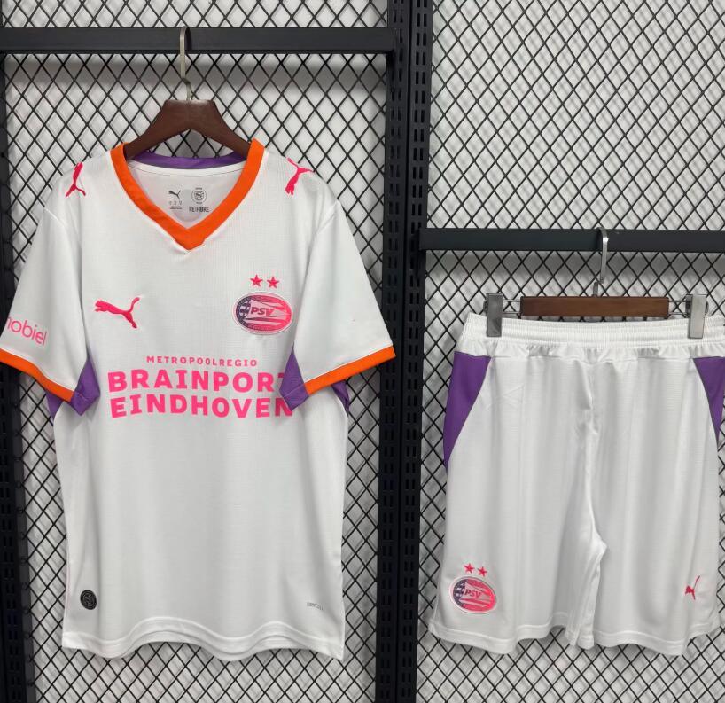 2026 2027   PSV Eindhoven  Away Kids Jersey