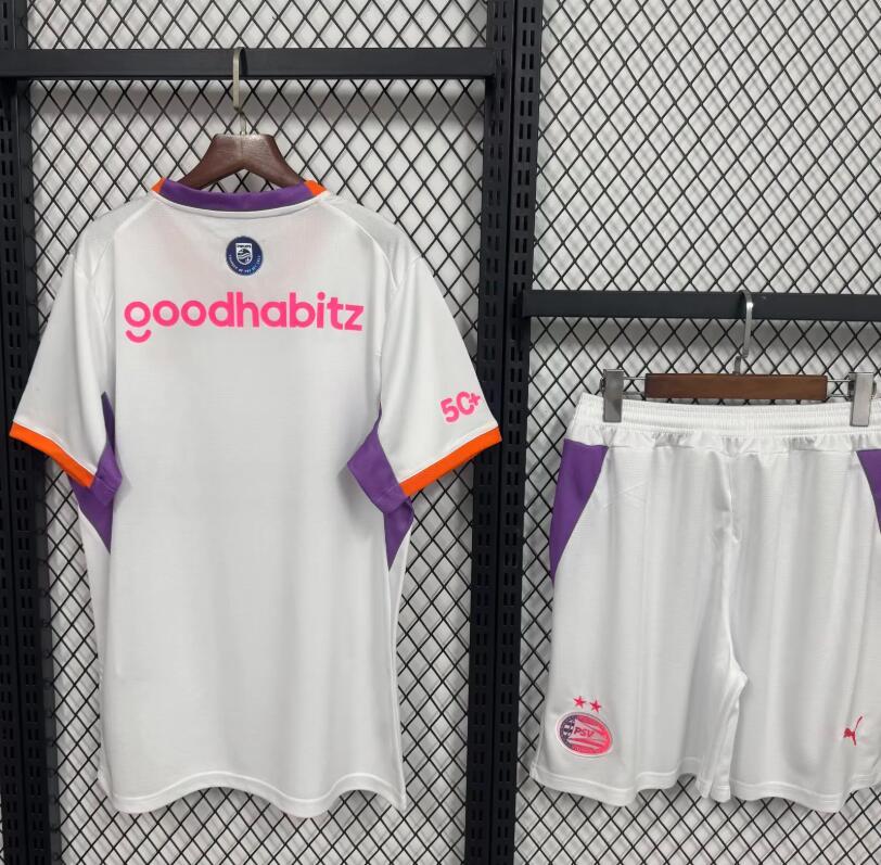 2026 2027   PSV Eindhoven  Away Kids Jersey