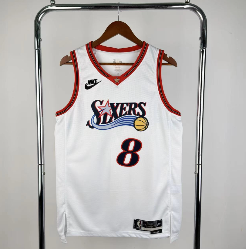 2026 NBA Philadelphia 76ers  Retro white #8 George