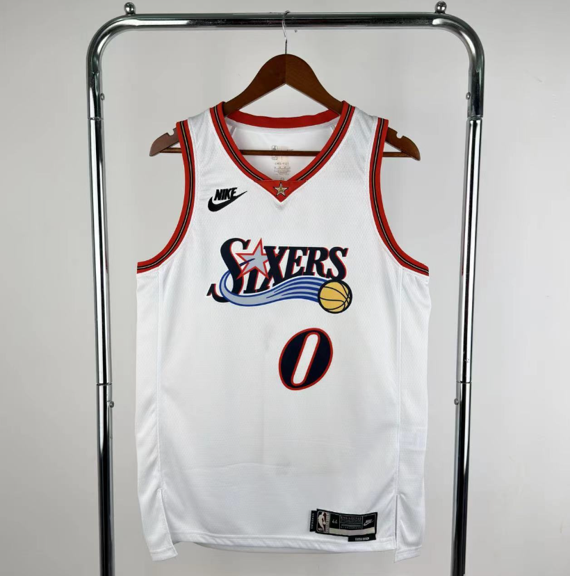 2026 NBA Philadelphia 76ers  Retro white  #0 Maxi
