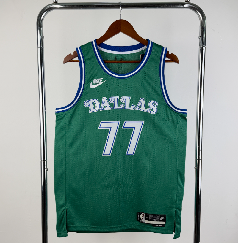 2026 NBA  Dallas Mavericks Retro Green #77 Luka Doncic