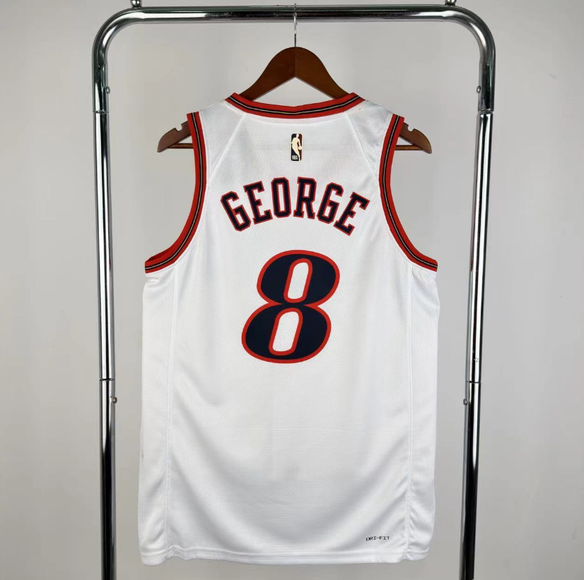 2026 NBA Philadelphia 76ers  Retro white #8 George