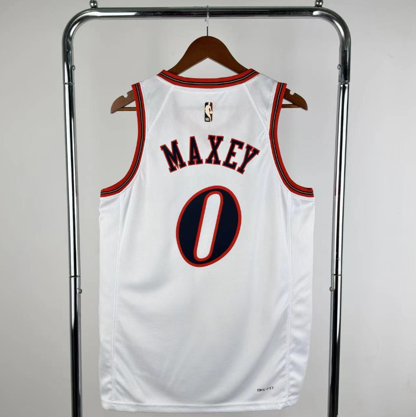 2026 NBA Philadelphia 76ers  Retro white  #0 Maxi