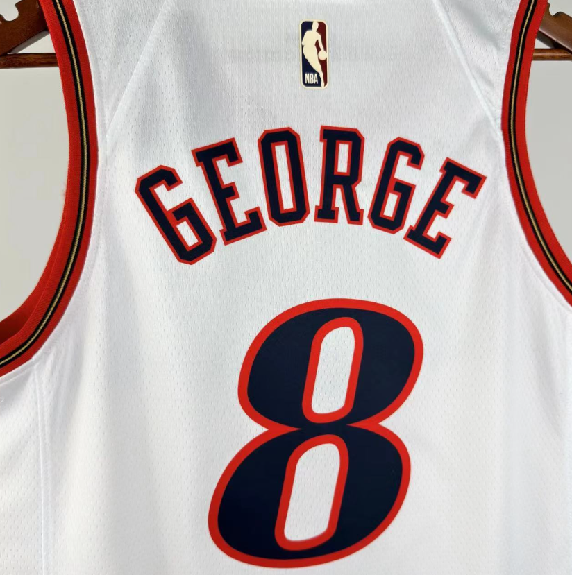 2026 NBA Philadelphia 76ers  Retro white #8 George