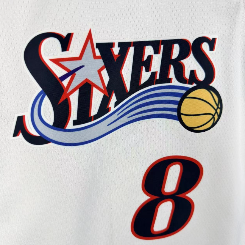 2026 NBA Philadelphia 76ers  Retro white #8 George