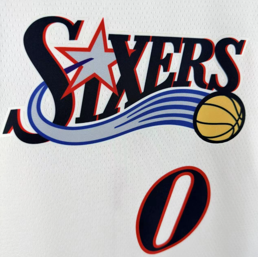2026 NBA Philadelphia 76ers  Retro white  #0 Maxi