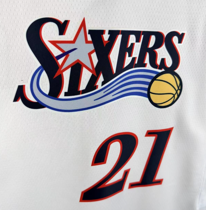 2026 NBA Philadelphia 76ers  Retro white #21 Embiid