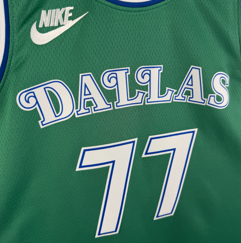 2026 NBA  Dallas Mavericks Retro Green #77 Luka Doncic