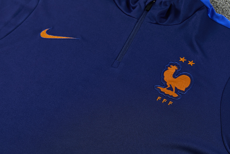 2026 World cup france adult  kids  tracksuit  training suit long sleeves blue
