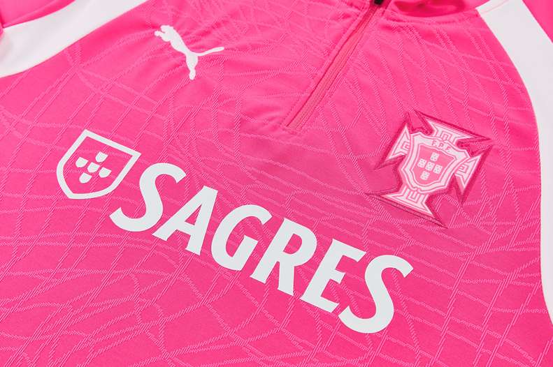 2026 World cup Portugal adult  kids  tracksuit  training suit long sleeves  pink