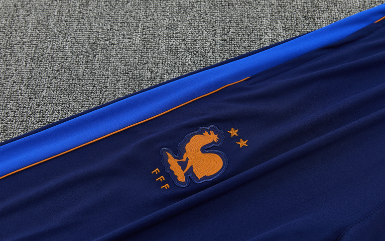 2026 World cup france adult  kids  tracksuit  training suit long sleeves blue
