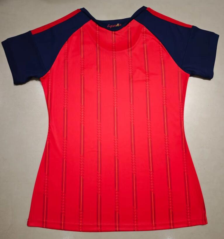 WOMEN TWO STARS  2026 World cup Spain home soccer Jersey  fan version