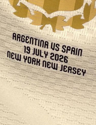 2026 World cup Argentina Home top finals version  soccer Jersey Player version 001