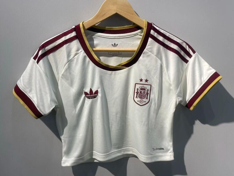 TWO STAR 2026 World cup Spain Away women Cropped Jersey