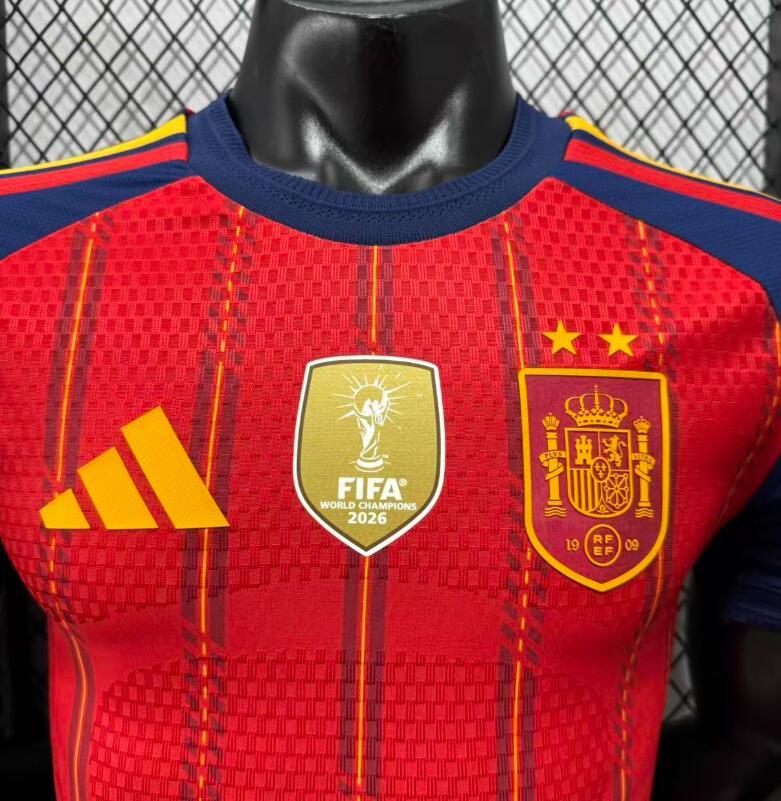 TWO STARS  FIFA 2026 World cup champion  Spain Home top  Player version