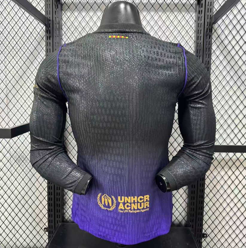2026 2027 Barcelona AWAY   Jersey Player Version  Long sleeves
