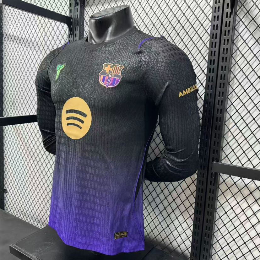 2026 2027 Barcelona AWAY   Jersey Player Version  Long sleeves