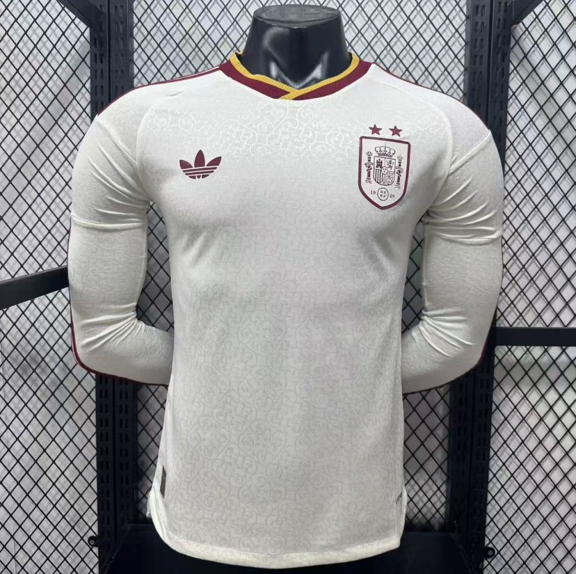 2026 world cup  TWO STARS  Spain  Away Jersey Player Version  Long sleeves