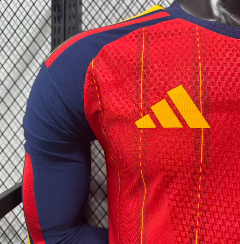 2026 world cup  TWO STARS  Spain Home  Jersey Player Version  Long sleeves