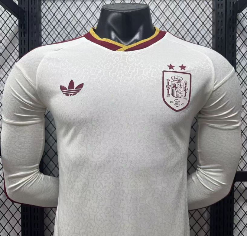 2026 world cup  TWO STARS  Spain  Away Jersey Player Version  Long sleeves