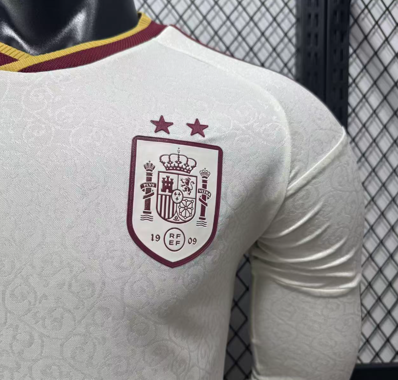 2026 world cup  TWO STARS  Spain  Away Jersey Player Version  Long sleeves
