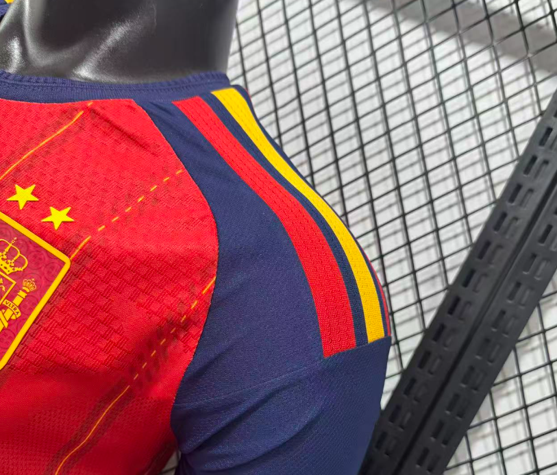 2026 world cup  TWO STARS  Spain Home  Jersey Player Version  Long sleeves