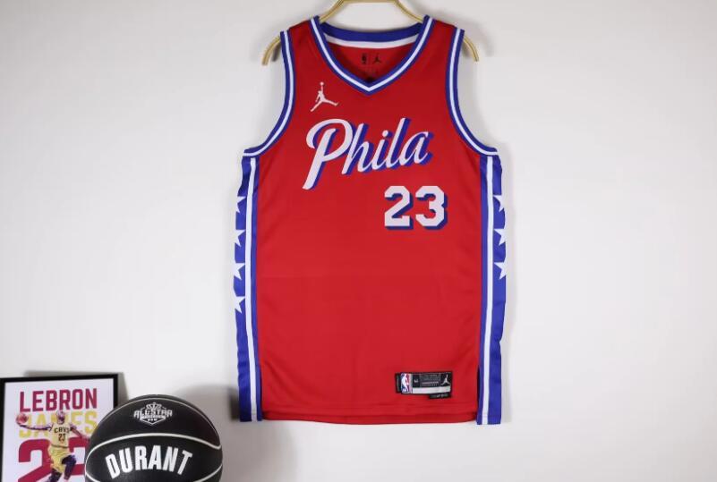 2026 NBA Philadelphia 76ers  Retro red #23 JAMES