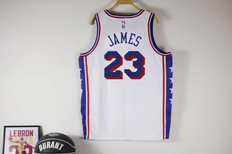 2026 NBA Philadelphia 76ers  Retro white #23 JAMES