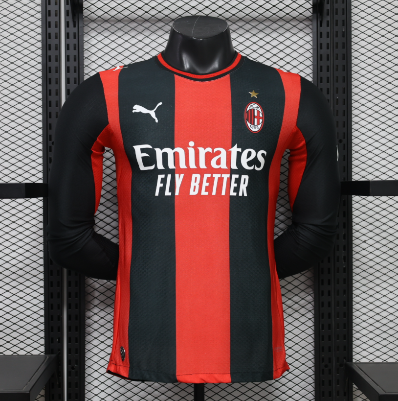 2026 2027 AC Milan Home  Jersey  Player version long sleeves