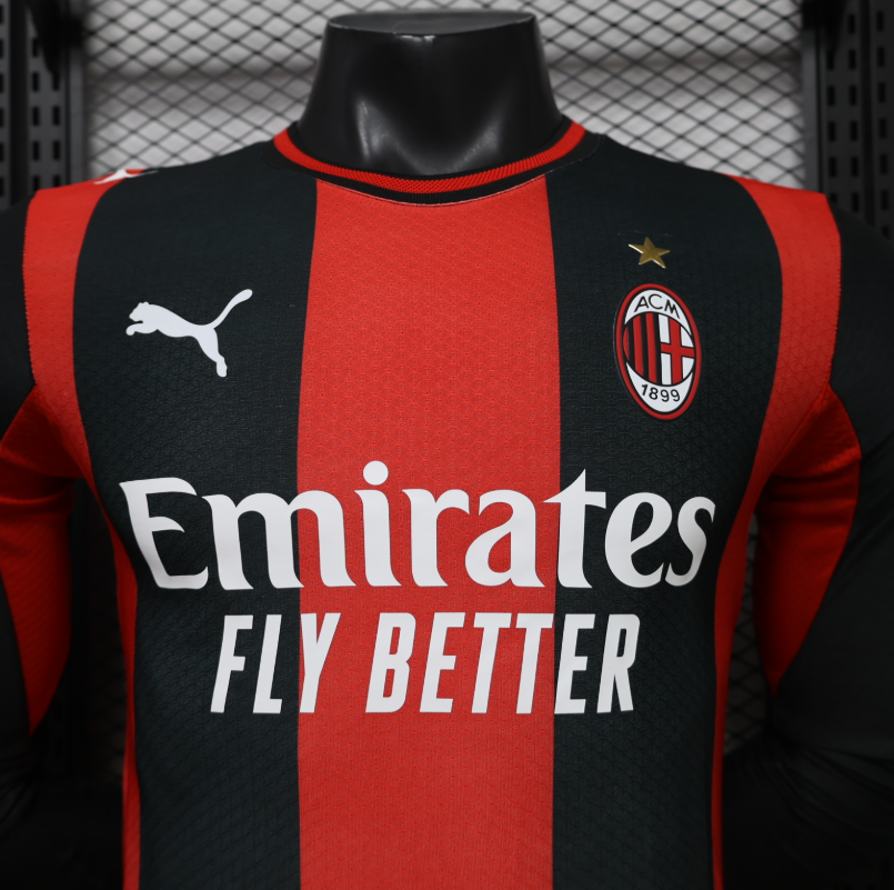 2026 2027 AC Milan Home  Jersey  Player version long sleeves
