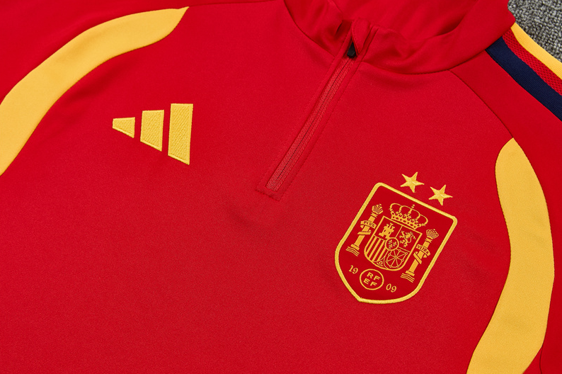 2026  World cup  Two-star  Spain adult  kids  tracksuit  training suit long sleeves