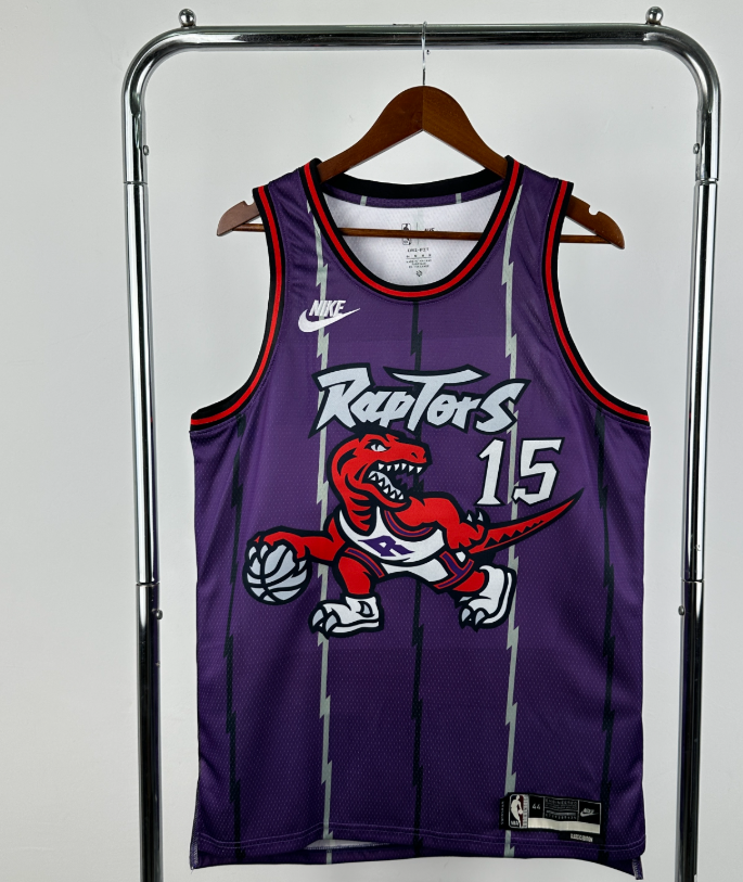 2026 NBA Toronto Raptors  retro  Purple  Vince Carter 15#