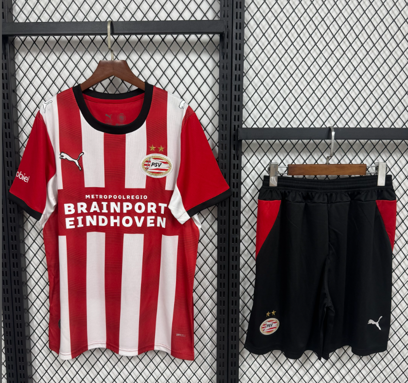 2026 2027   PSV Eindhoven  Home Kids Jersey