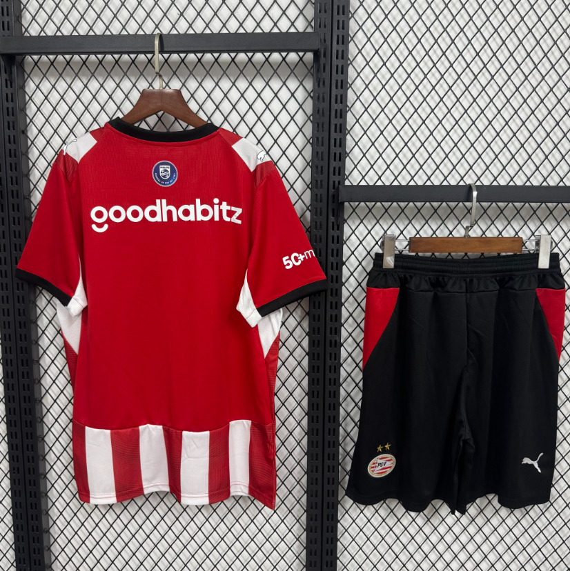 2026 2027   PSV Eindhoven  Home Kids Jersey