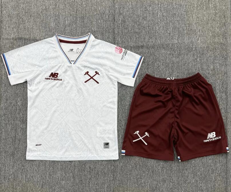 2026 2026  West Ham Away  Jersey kids kits