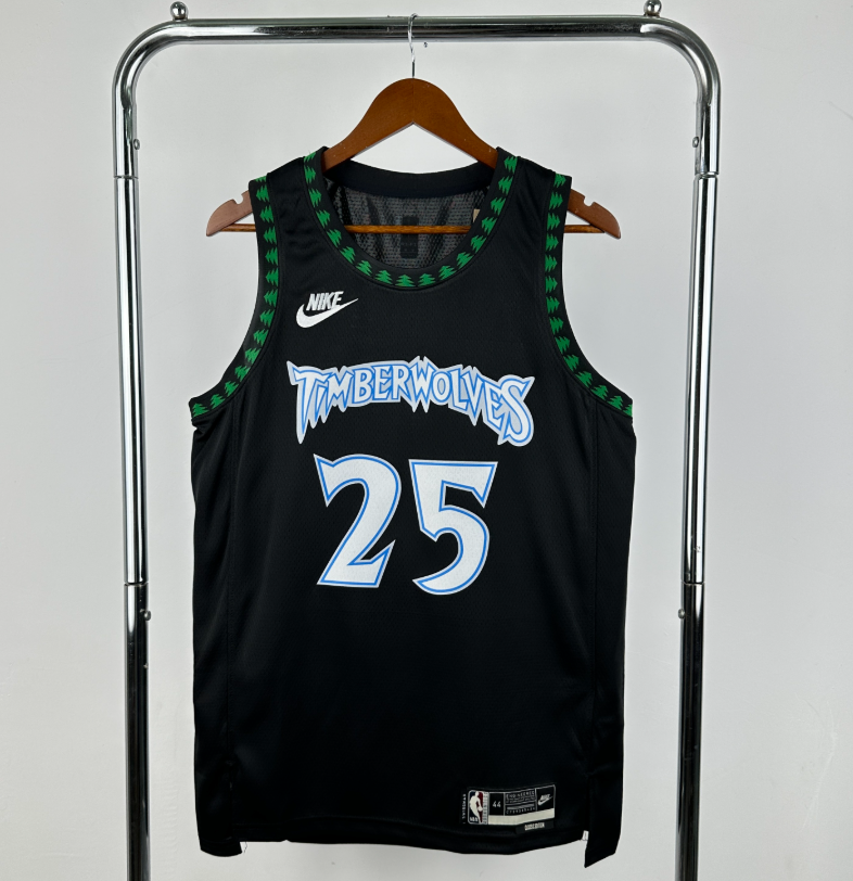 2026 NBA Minnesota Timberwolves retro ROSE 25#