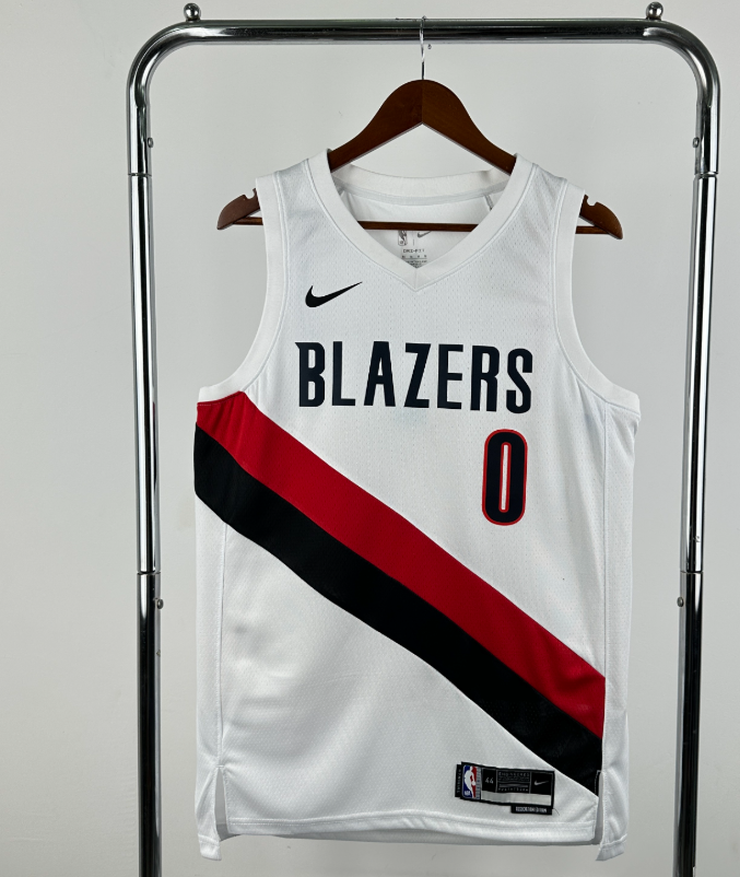 2026 NBA Portland Trail Blazers White LILLARD  0#
