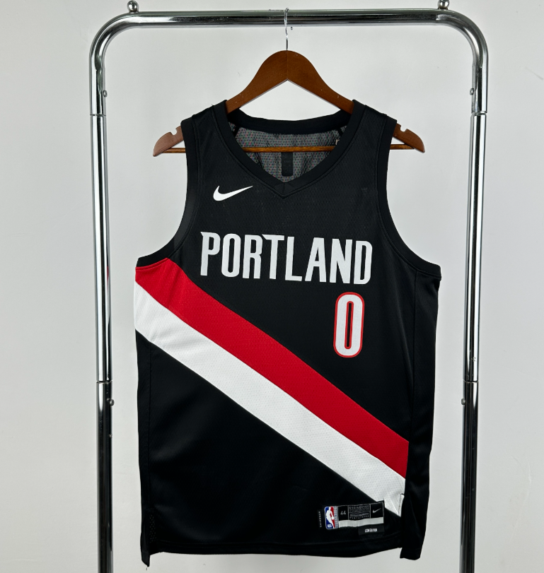 2026 NBA Portland Trail Blazers away  black  LILLARD  0#